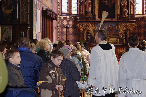 święcone, święcenie pokarmów, Rabka, Wielka Sobota