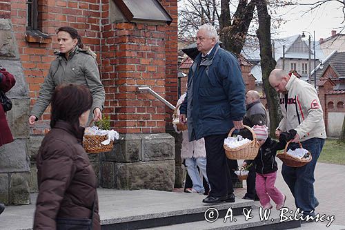 święcone, święcenie pokarmów, Rabka, Wielka Sobota