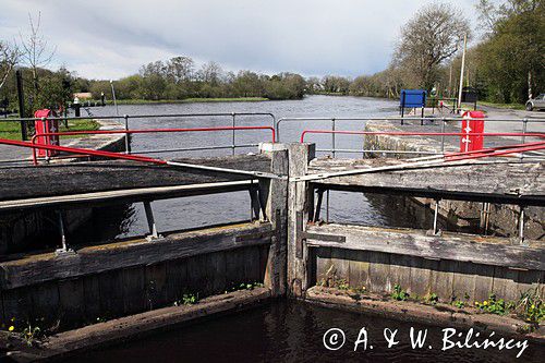 Śluza Roosky, rzeka Shannon, rejon Górnej Shannon, Irlandia