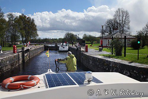 Śluza Roosky, rzeka Shannon, rejon Górnej Shannon, Irlandia