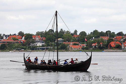 Łódź Wikingów w Roskilde, Roskilde Fjord, Zelandia, Dania