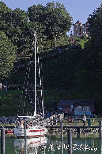 port jachtowy w Lohme na wyspie Rugia, Niemcy