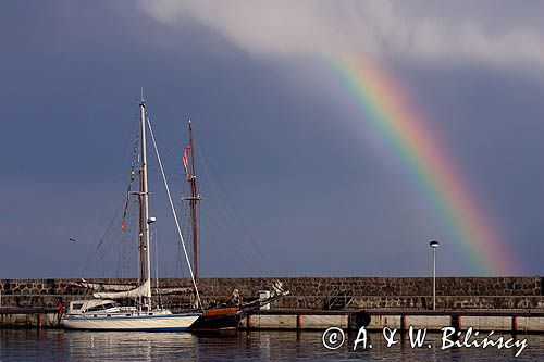 port jachtowy w Sassnitz na wyspie Rugia, Niemcy