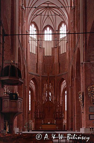 Ryga, wnętrze kościoła św. Piotra, Sv. Peterbaznica, Stare Miasto, Łotwa