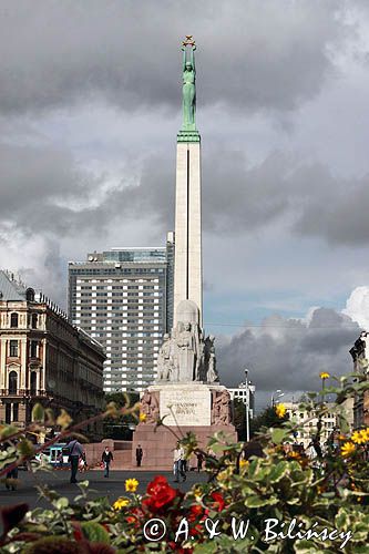 Ryga, pomnik Wolności, Nowe Miasto, Łotwa