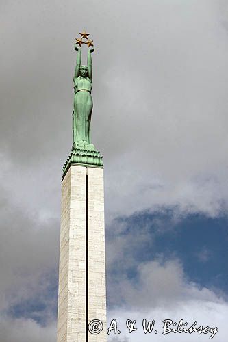 Ryga, pomnik Wolności, Nowe Miasto, Łotwa
