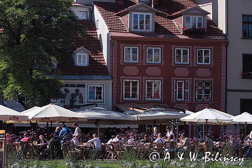 Ryga, kamienice i restauracje, Stare Miasto, Łotwa