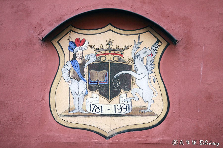 Ryga, herb, zamek Ryski, Rigas Pils, Stare Miasto, Łotwa
