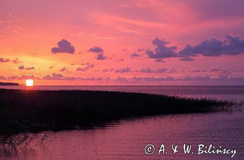 zachód słońca, Orissaare, wyspa Sarema, Saaremaa, Estonia sunset, Orissaare, Saaremaa Island, Estonia