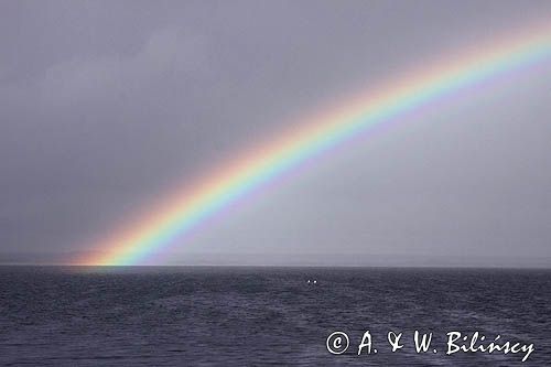 tęcza, Orissaare, wyspa Sarema, Saaremaa, Estonia rainbow, Orissaare harbour, Saaremaa Island, Estonia