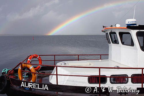 tęcza, port Orissaare, wyspa Sarema, Saaremaa, Estonia rainbow, Orissaare harbour, Saaremaa Island, Estonia