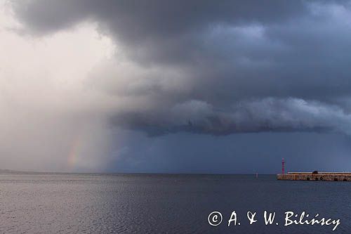 burza nad portem Montu, wyspa Sarema, Saaremaa, Estonia storm, Montu harbour, Saaremaa Island, Estonia