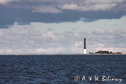 latarnia morska na krańcu Sorve Pussala, wyspa Sarema, Saaremaa, Estonia, półwysep Sorve lighthouse Sorve, Saaremaa Island, Estonia