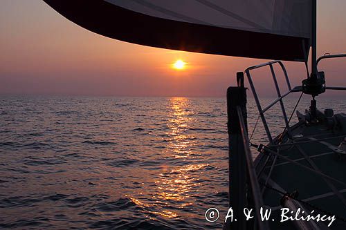 zachód słońcana Bałtyku sunset, Baltic Sea