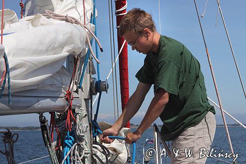 Maciej na Safranie, Alandy, Finlandia sailing, Alands, Finland