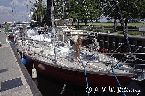 s/y Safran, Trismus 37, na Eider Kanal, w śluzie, Niemcy