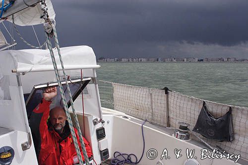 s/y Safran, Trismus 37, koło Ostendy, Belgia, Morze Północne