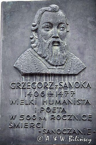 Sanok, tablica, Grzegorz z Sanoka