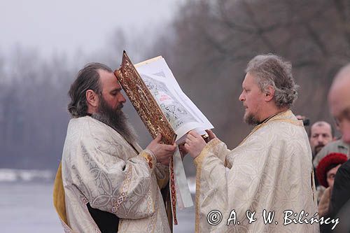 Sanok, prawosławne święto Jordanu, święcenie wody nad Sanem