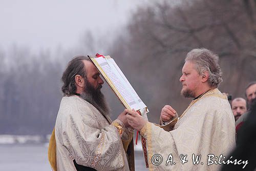 Sanok, prawosławne święto Jordanu, święcenie wody nad Sanem