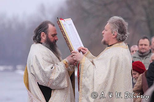 Sanok, prawosławne święto Jordanu, święcenie wody nad Sanem