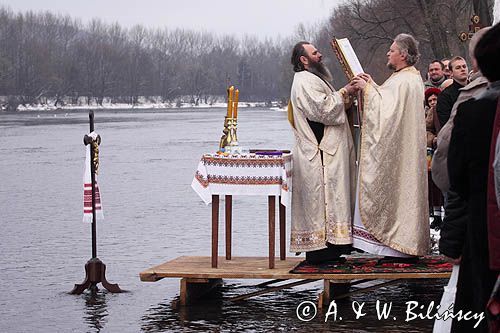 Sanok, prawosławne święto Jordanu, święcenie wody nad Sanem