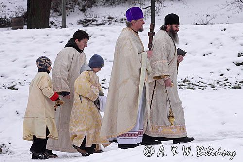 Sanok, prawosławne święto Jordanu, orszak, procesja