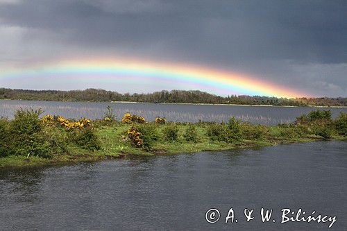 tęcza, rzeka Shannon, rejon Górnej Shannon, Irlandia