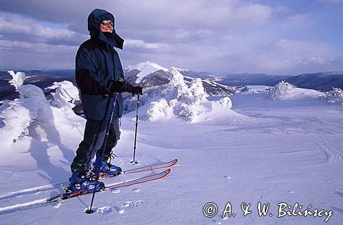 na Połoninie Wetlińskiej, skitouring