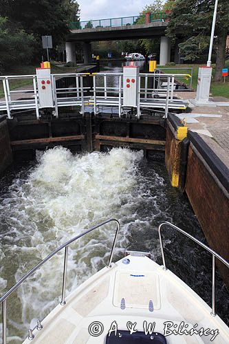 śluza Canow, Muritz-Havel wasser strasse, Pojezierze Meklemburskie, Meklemburgia-Pomorze Przednie, Niemcy