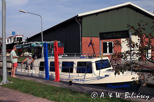 śluza Grabow na rzece Elde, Muritz-Elde wasser strasse, Meklemburgia-Pomorze Przednie, Niemcy