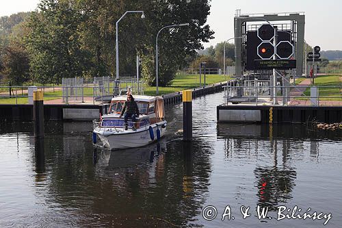 śluza Lewitz, Muritz-Elde wasser strasse, Meklemburgia-Pomorze Przednie, Niemcy