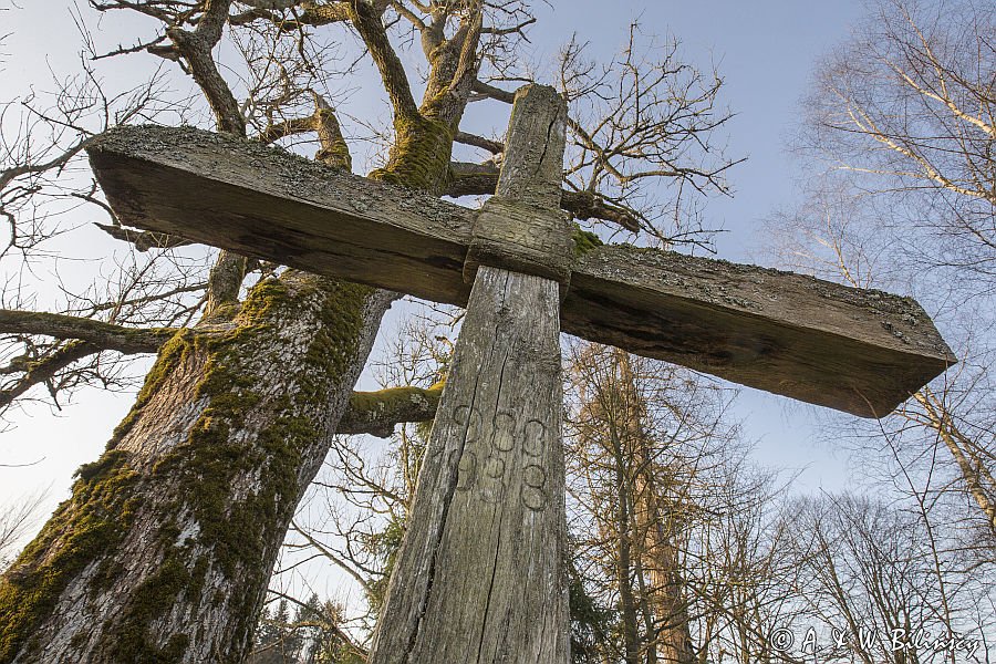 Krzyż na cerkwisku, Sokołowa Wola, Bieszczady