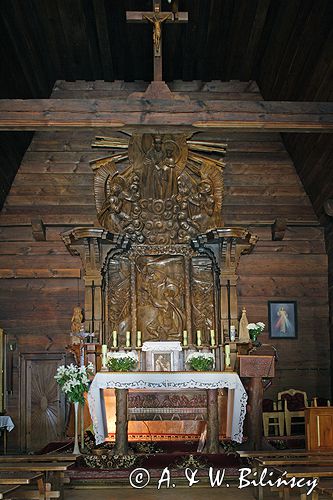 Spała kościółek drewniany powiat Tomaszów Mazowiecki