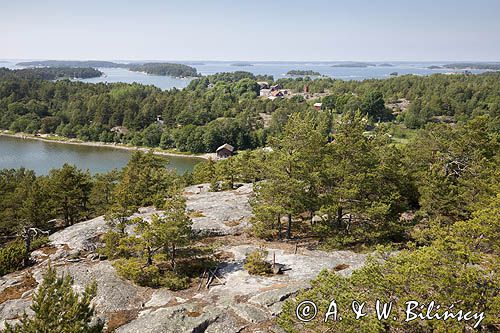 Stenskar, Archipelag Turku, Finlandia, widok z wieży widokowej