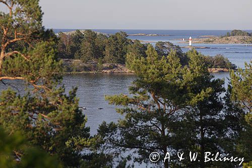 Szkiery i szlak wodny koło półwyspu Kalvo / niedaleko Loftahammar, Szkiery Szwedzkie, Szwecja