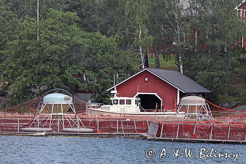 morska farma, szkiery Turku, Finlandia sea farm, Turku Archipelago, Finland