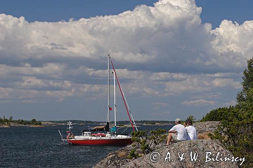 postój przy wyspie Vitskar, Szkiery Szwedzkie, Szwecja