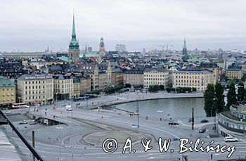 Sztokholm Szwecja Slussen i Gamla)