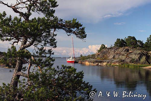 postój przy wyspie Smaskar, Szwecja Smaskar Island, Sweden