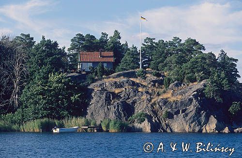 Szwecja wybrzeże szkierowe cieśnina Savosund
