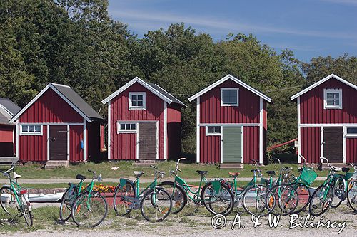 porcik i wioska Torhamn, Blekinge, Szwecja