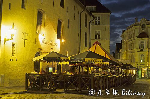 Tallin, Restauracja Olde Hansa na Vana Turg, Dolne Miasto, Estonia