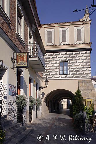 Tarnów, na Rynku, podcienia kamienicy Rynek 21