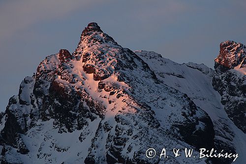 Tatry Kościelec /widok z Królowej Rówień/
