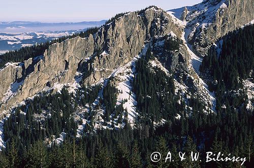 Tatry, widok z kolejki na Zawrat Kasprowy