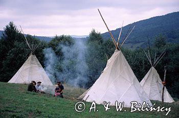 Tipi w Bieszczadach