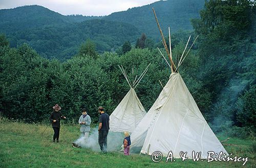 Tipi w Bieszczadach