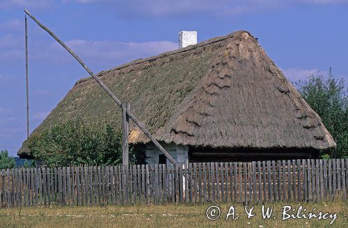 skansen w Tokarni, studnia żuraw