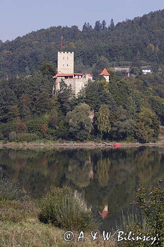 zamek Tropsztyn nad jeziorem Czchowskim